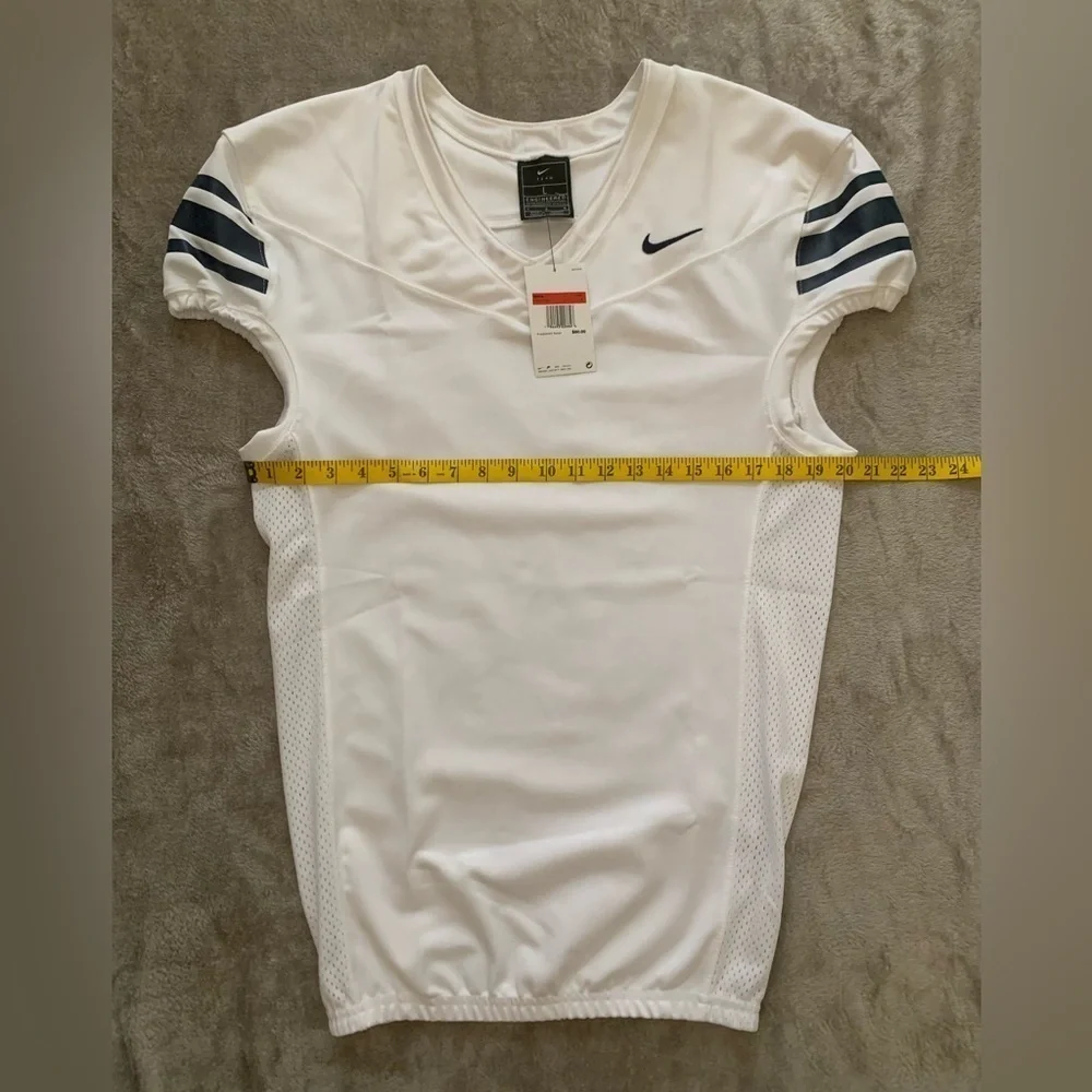Nike Football Jersey Adult White And Blue Stripes Men’s Size L